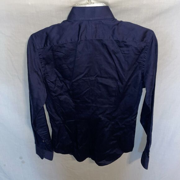 Ralph Lauren Golf Women’s Button Up Shirt Sz 6 Dark Navy Blue Athleisure Active - Picture 8 of 12